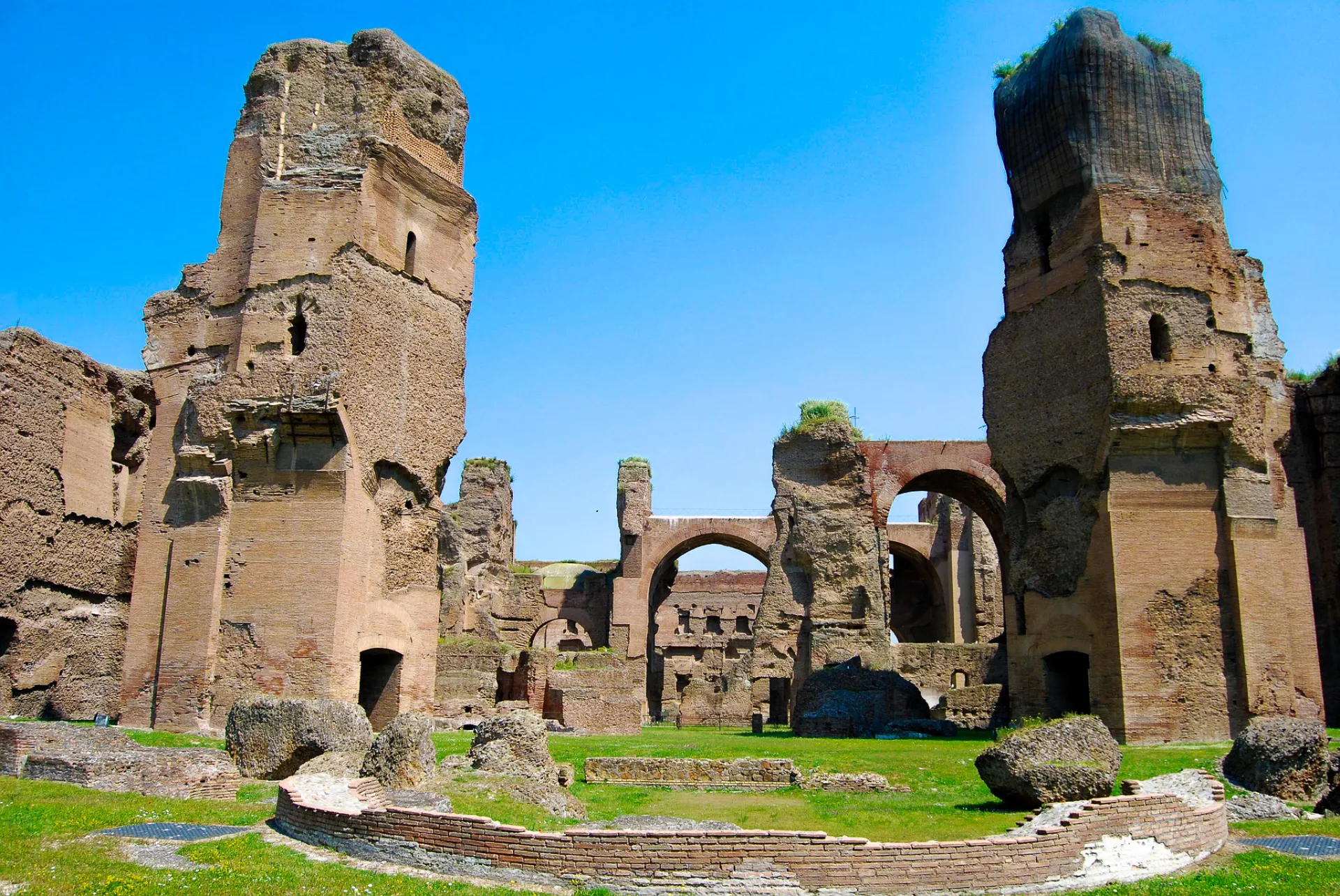 Les ruines des Thermes de Caracalla à Rome