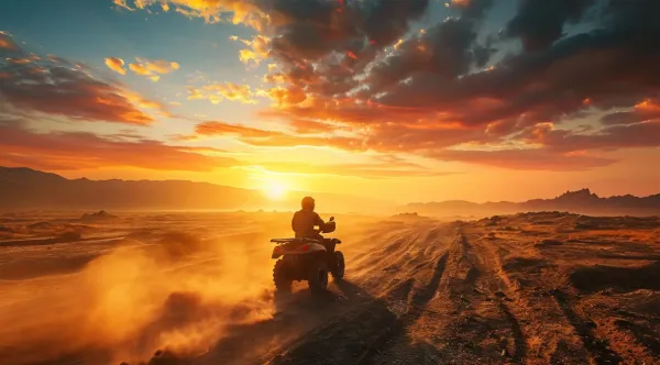 Excursion dans le désert d'Agafay avec balade à dos de chameau, quad et dîner spectacle, depuis Marrakech au Maroc